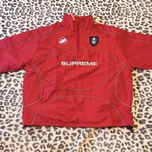 Supreme Red Windbreaker Jacket